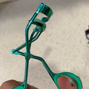 Green new Sephora eye lash curler with rubber pads
